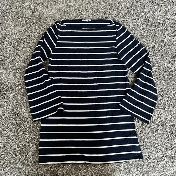 Reformation Striped Navy and White Dress - Picture 3 of 9